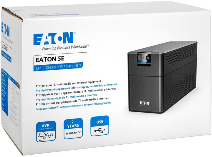 UPS Eaton 5E Gen2 USB DIN 660W/1200VA (5E1200UD) - obraz 4