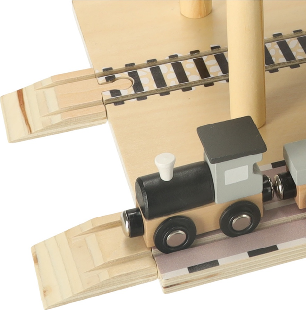 Дерев'яний ігровий набір KIK Морський порт - кран журавель, корабель та машинки KX3774 (5903039750975) - зображення 2