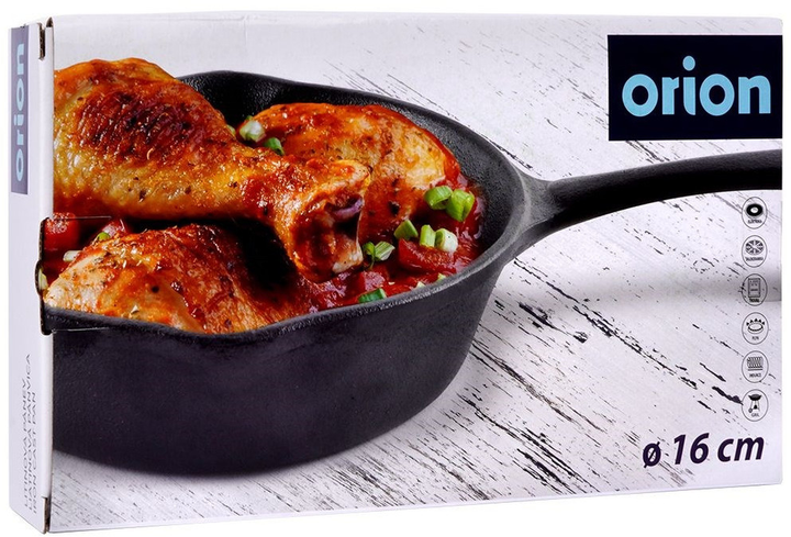 Patelnia Orion Litina żeliwna 16 cm (8592381144227) - obraz 1