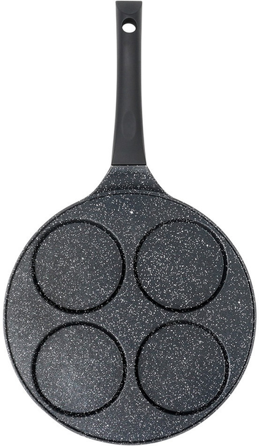 Сковорода для яєць Vilde Black Line гранітова на 4 відділи 26 см (5904316492038) - зображення 2