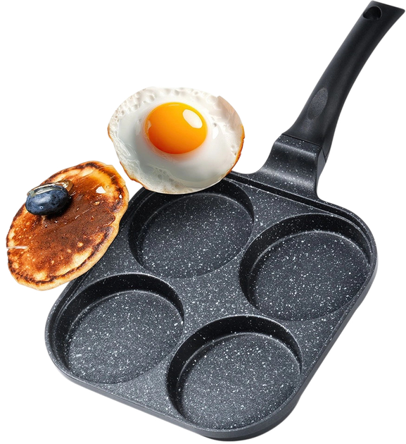 Сковорода для яєць Orion Grande гранітова на 4 відділи 22 см (8592381196615) - зображення 5