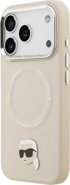 Панель Karl Lagerfeld Karl Pin MagSafe для Apple iPhone 17 Pro Beige (3666339495794) - зображення 3
