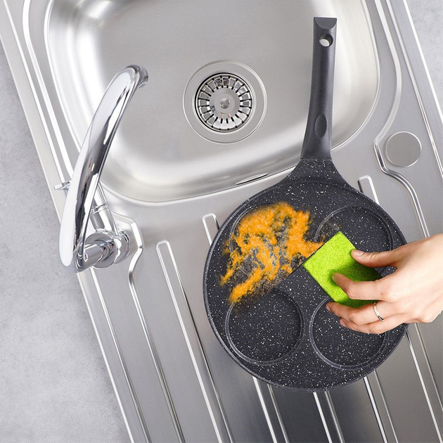 Сковорода для яєць Orion Grande гранітова на 4 відділи 27 см (8592381128739) - зображення 12