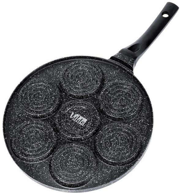 Patelnia do jajek Vilde Basic Line granitowa na 7 otworów 26 cm (5904316492656) - obraz 6