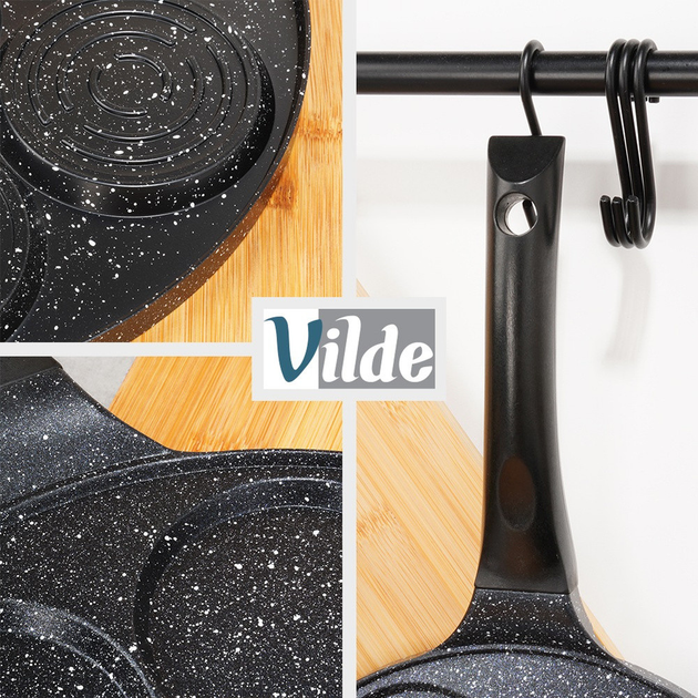 Patelnia do jajek Vilde Basic Line granitowa na 7 otworów 26 cm (5904316492656) - obraz 11