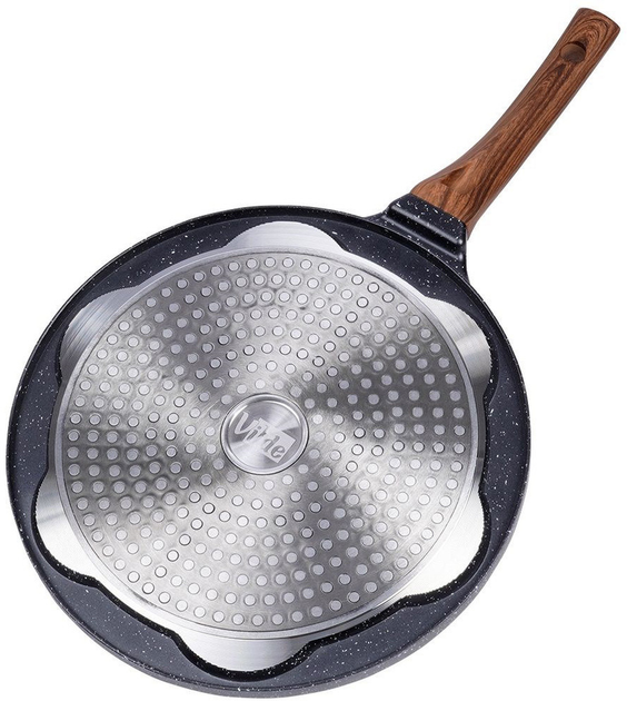 Сковорода для яєць Vilde Black & Wood гранітова на 7 відділів 26 см (5904316465094) - зображення 7