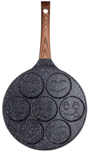 Сковорода для яєць Vilde Black & Wood гранітова на 7 відділів 26 см (5904316465100) - зображення 11