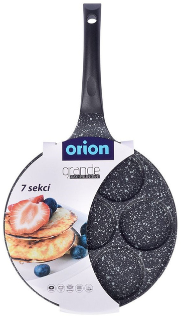 Сковорода для яєць Orion Grande гранітова на 7 відділів 27 см (8592381149260) - зображення 1