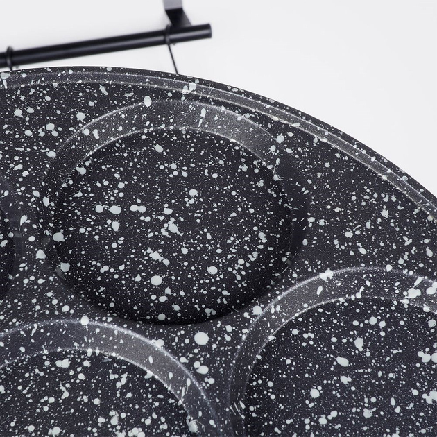 Сковорода для яєць Orion Grande гранітова на 7 відділів 27 см (8592381128722) - зображення 4