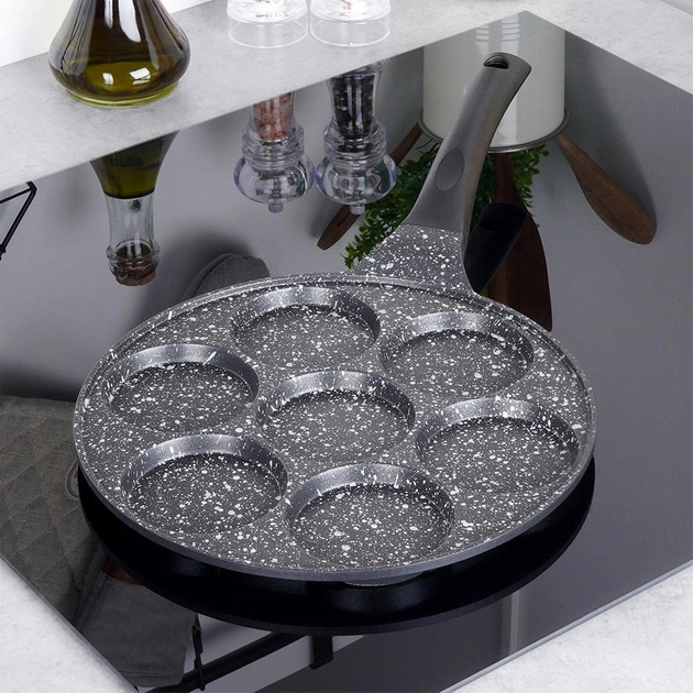 Сковорода для яєць Orion Grande гранітова на 7 відділів 27 см (8592381128722) - зображення 10