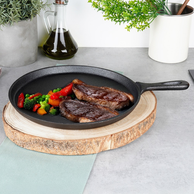 Patelnia do naleśników Vilde Cast Line żeliwna 26 cm (5904316487768) - obraz 3