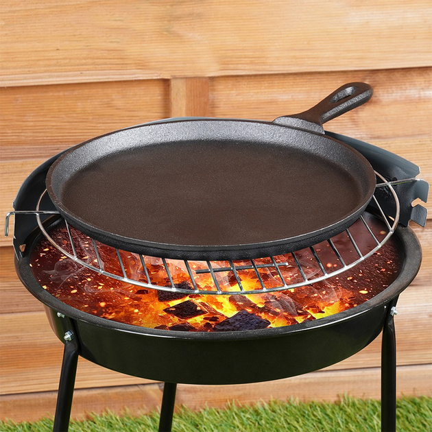 Patelnia do naleśników Vilde Cast Line żeliwna 26 cm (5904316487768) - obraz 11