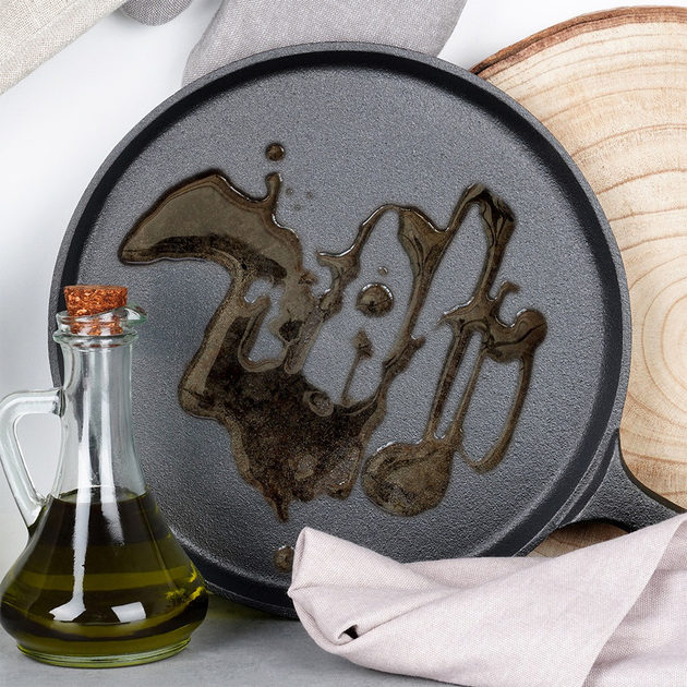 Patelnia do naleśników Vilde Cast Line żeliwna 26 cm (5904316487768) - obraz 12