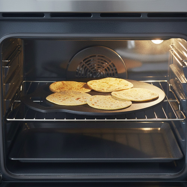 Patelnia do tortilli i naleśników Orion Litina żeliwna 25 cm (8592381157661) - obraz 6