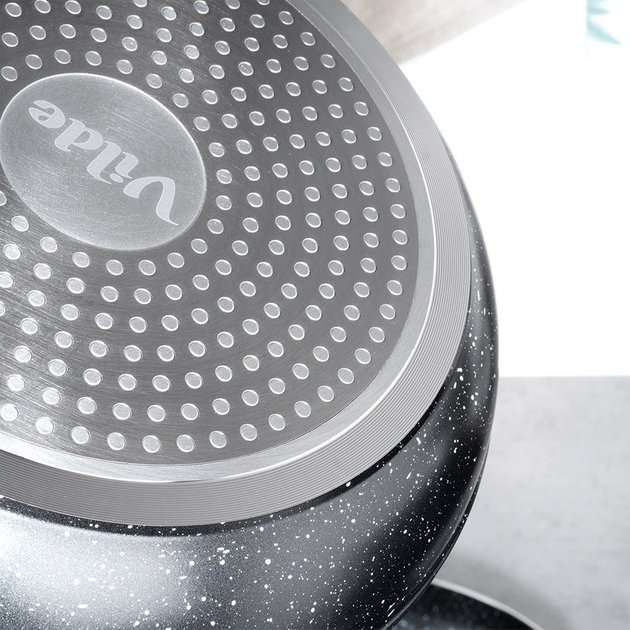 Сковорода Vilde Black & Wood гранітова 26 см (5904316475390) - зображення 3