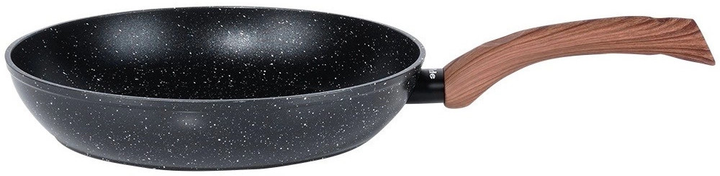 Patelnia Vilde Black & Wood granitowa 28 cm (5904316475406) - obraz 6