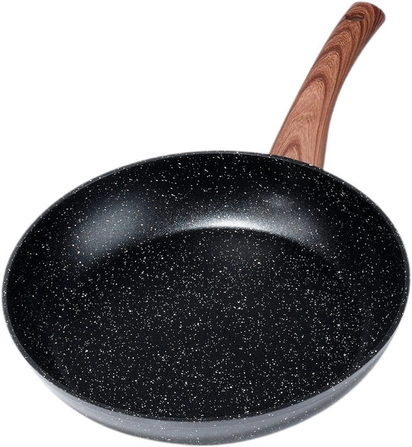 Patelnia Vilde Black & Wood granitowa 28 cm (5904316475406) - obraz 8