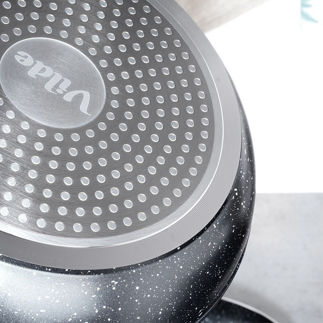 Сковорода Vilde Black & Wood гранітова 30 см (5904316475413) - зображення 3