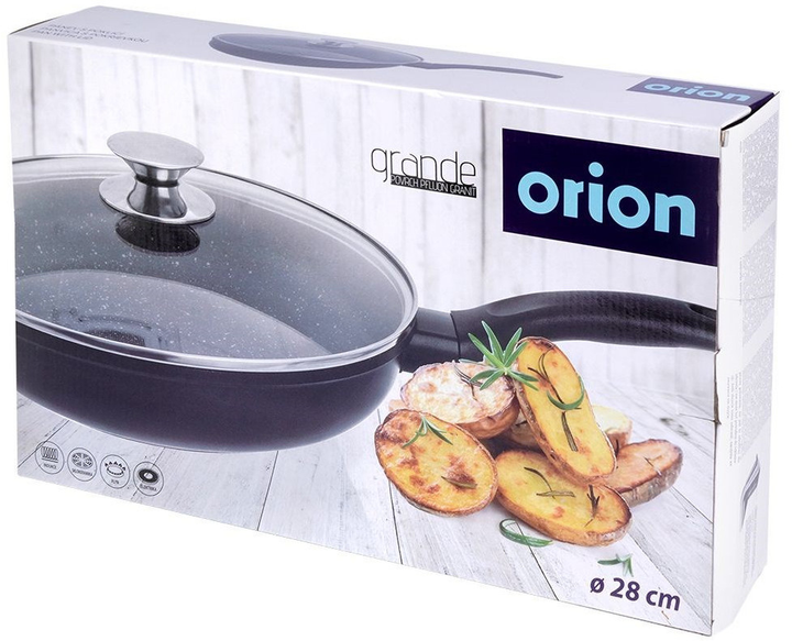 Сковорода Orion Grande гранітова з кришкою 28 см (8592381165444) - зображення 12