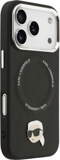 Панель Karl Lagerfeld Karl Pin MagSafe для Apple iPhone 17 Pro Black (3666339495633) - зображення 4