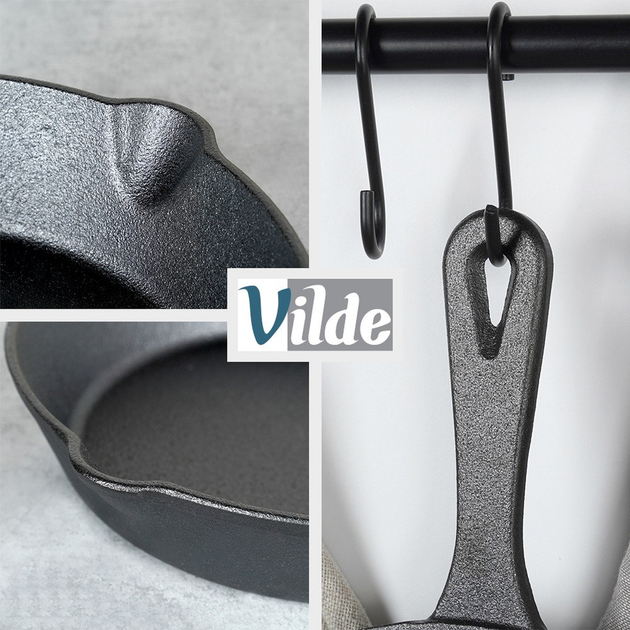 Patelnia Vilde Cast Line żeliwna z nakładką na uchwyt 25 cm (5904316471736) - obraz 12
