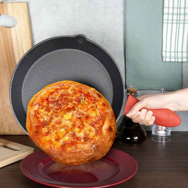 Patelnia Vilde Cast Line żeliwna z nakładką na uchwyt 30 cm (5904316471750) - obraz 11