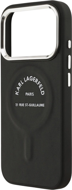 Панель Karl Lagerfeld Karl RSG Logo MagSafe для Apple iPhone 17 Pro Black (3666339494032) - зображення 6