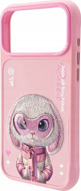 Etui plecki Nimmy Cool&Cute 2.0 Rabbit do iPhone 17 Pro Max Pink (6971080314018) - obraz 2