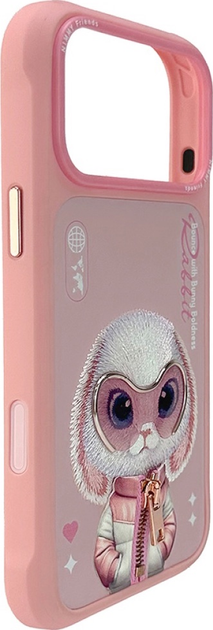 Etui plecki Nimmy Cool&Cute 2.0 Rabbit do iPhone 17 Pro Pink (6971080314001) - obraz 3
