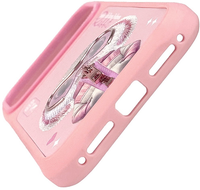 Etui plecki Nimmy Cool&Cute 2.0 Rabbit do iPhone 17 Pro Pink (6971080314001) - obraz 5