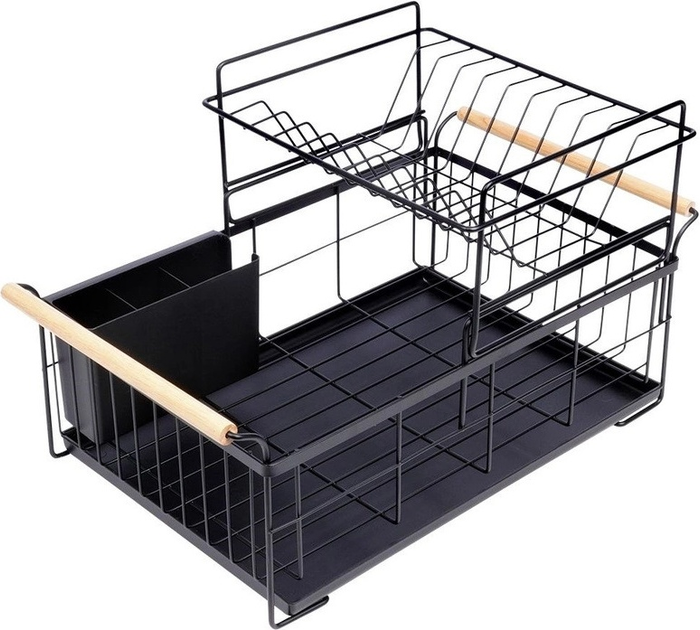 Suszarka do naczyń Vilde Czarna 48 x 29 x 28.5 cm (5904316465230) - obraz 1