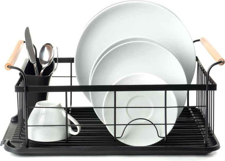 Suszarka do naczyń Vilde Czarna 42.5 x 19 cm (5907610287843) - obraz 4