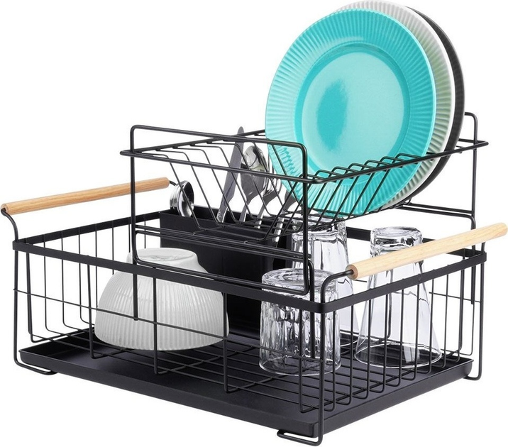 Suszarka do naczyń Vilde Czarna 48 x 29 x 28.5 cm (5904316465230) - obraz 7