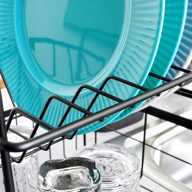 Suszarka do naczyń Vilde Czarna 48 x 29 x 28.5 cm (5904316465230) - obraz 11