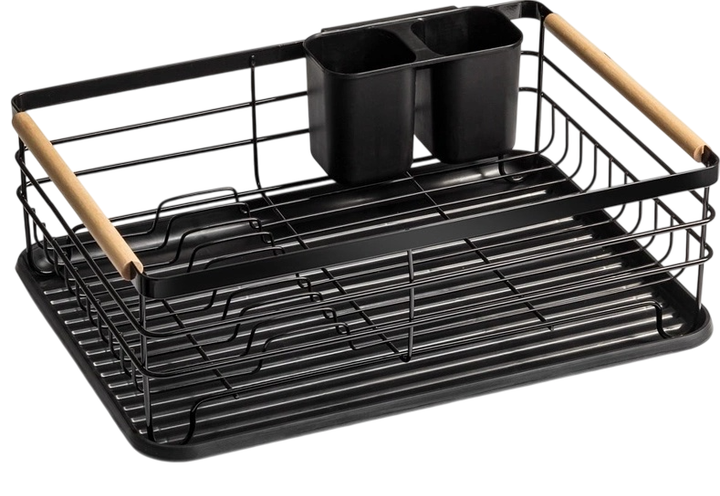 Suszarka do naczyń Vilde Czarna 43 x 32 x 14.5 cm (5907610289380) - obraz 1