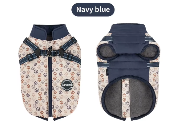 Зимняя куртка для собак V.PET.B.R. Luxury Dog Jacket C519 Navy Blue, S - Фото 2 Зимняя куртка для собак V.PET.B.R. Luxury Dog Jacket C519 Navy Blue, S - изображение 2