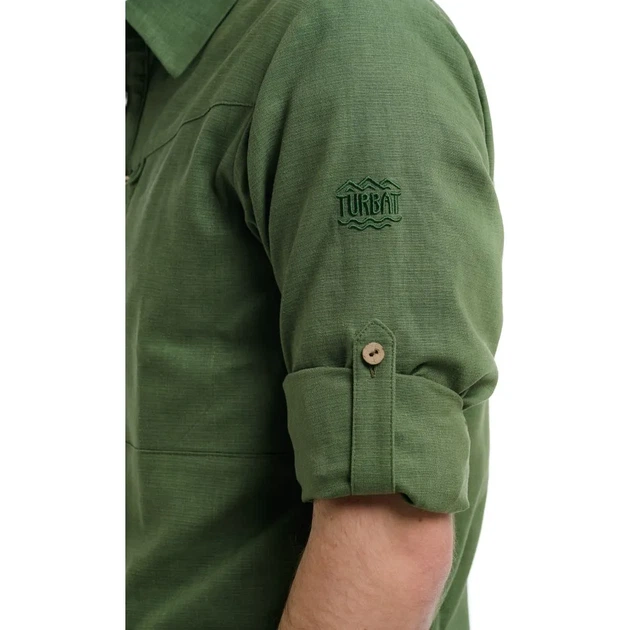 Мужская рубашка Turbat Amazonka Hemp Mns Bronze green XXXL (100027910) - Фото 4 Мужская рубашка Turbat Amazonka Hemp Mns Bronze green XXXL (100027910) - изображение 4