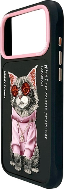 Etui plecki Nimmy Glasses Cool Cat do iPhone 17 Pro Max Black (6971080313653) - obraz 2