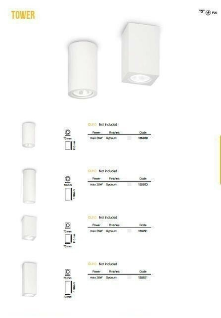 Точковий світильник Ideal Lux TOWER 155791 - зображення 2