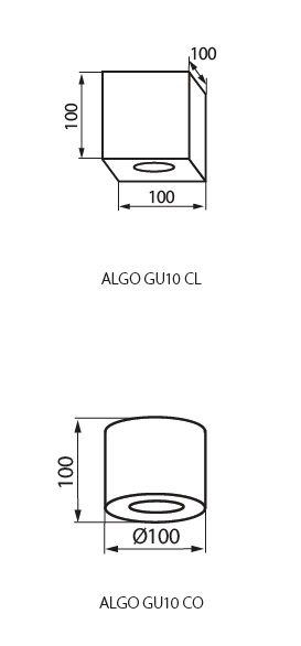 Точковий світильник Kanlux ALGO GU10 CO-B 27033 - зображення 2