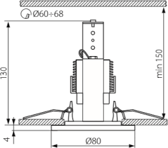 Точковий світильник Kanlux DELE AL-204-C/M 913 - Фото 3 Точковий світильник Kanlux DELE AL-204-C/M 913 - зображення 3