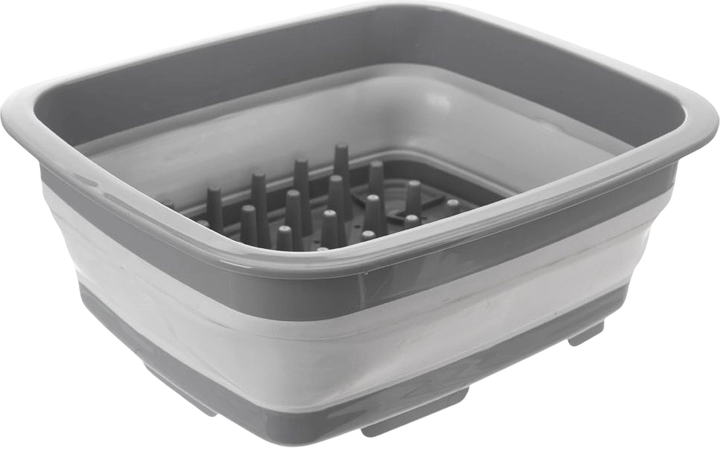 Suszarka do naczyń Orion silikonowa Szara 37 x 31.5 x 14.5 cm (8693395018068) - obraz 1