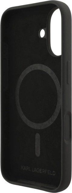 Etui Karl Lagerfeld Silicone Karl&Choupette Ring MagSafe do Apple iPhone 17 Black (3666339549534) - obraz 7