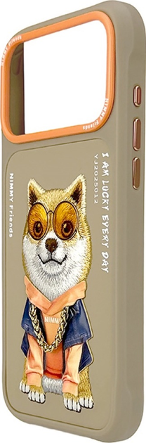 Etui plecki Nimmy Glasses Cool Dog do iPhone 17 Pro Max Beige (6971080313615) - obraz 2