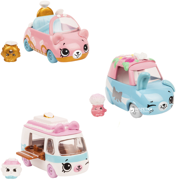 Shopkins Cutie Cars 3-Pack, Wedding Wheels 