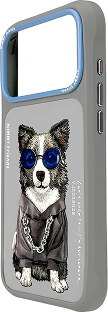 Etui plecki Nimmy Glasses Cool Dog do iPhone 17 Pro Max Grey (6971080313691) - obraz 2