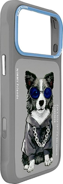 Etui plecki Nimmy Glasses Cool Dog do iPhone 17 Pro Max Grey (6971080313691) - obraz 3