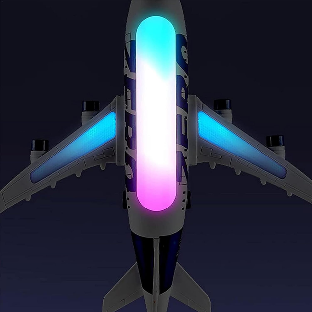 Samolot pasażerski z efektami świetlnymi i dźwiękowymi Swede G7907 (5902496211753) - obraz 3