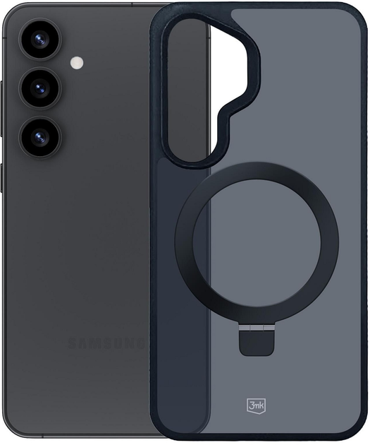 Панель 3MK Smoke Case Mag&Stand для Samsung Galaxy S25+ Dark Blue (5903108625364) - зображення 1
