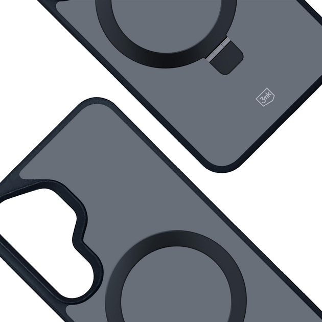 Панель 3MK Smoke Case Mag&Stand для Samsung Galaxy S25+ Dark Blue (5903108625364) - зображення 3